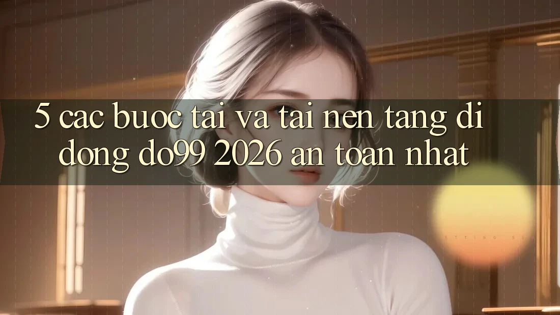 5. Các bước Tải Và Tải Nền tảng di động DO99 2026 An Toàn Nhất