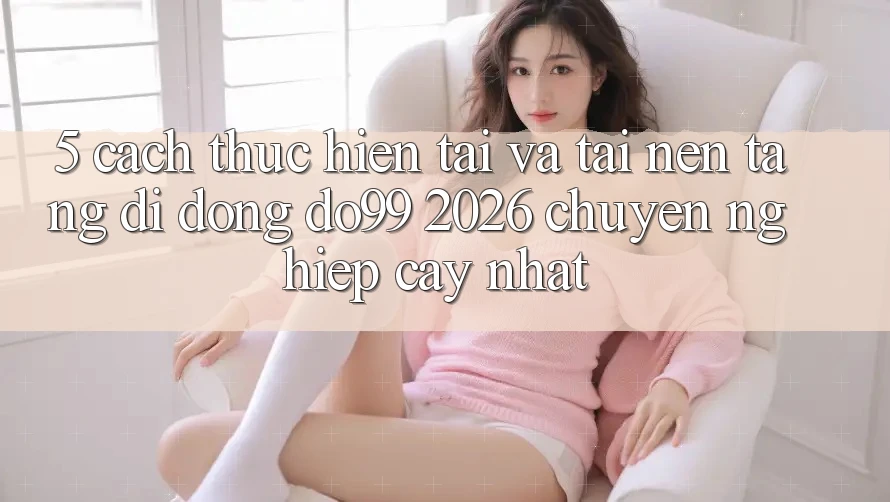 5. Cách thực hiện Tải Và Tải Nền tảng di động DO99 2026 Chuyên nghiệp cậy Nhất