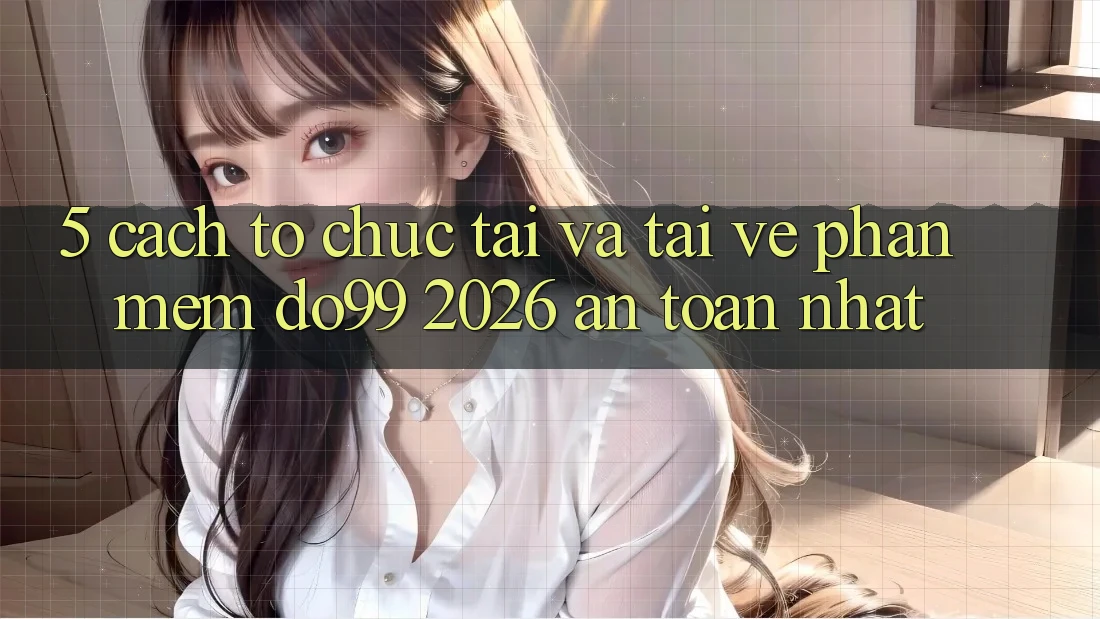 5. Cách tổ chức Tải Và Tải về Phần mềm DO99 2026 An Toàn Nhất