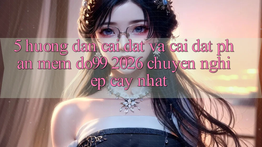 5. Hướng Dẫn Cài đặt Và Cài Đặt Phần mềm DO99 2026 Chuyên nghiệp cậy Nhất