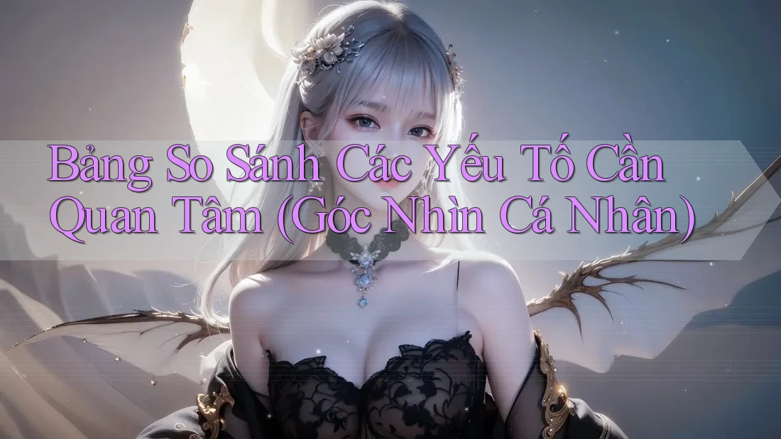 Bảng So Sánh Các Yếu Tố Cần Quan Tâm (Góc Nhìn Cá Nhân)
