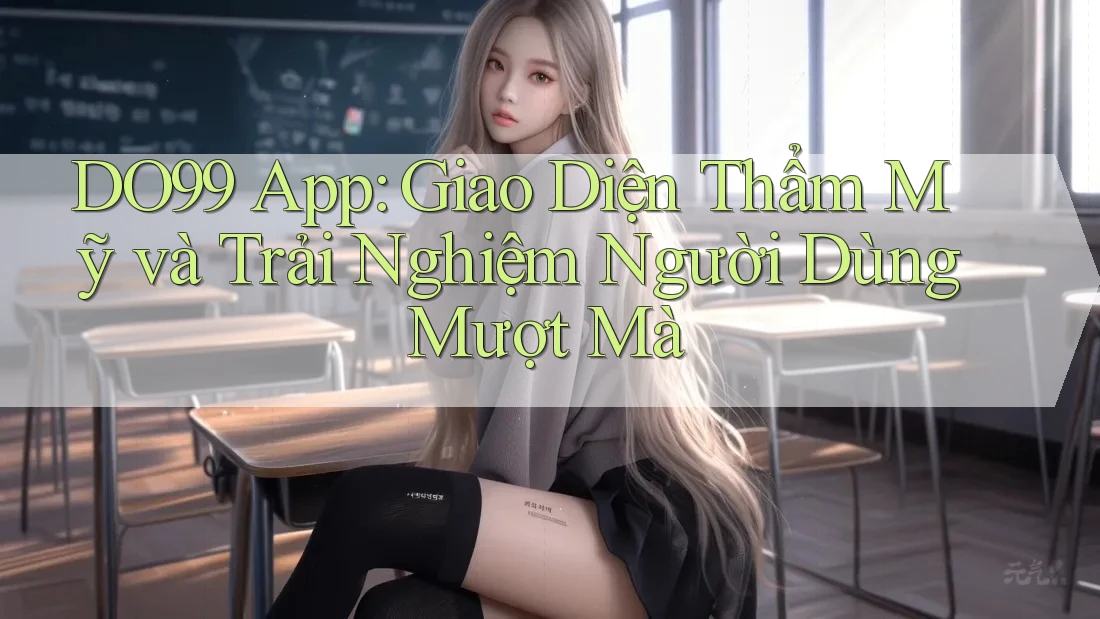 DO99 App: Giao Diện Thẩm Mỹ và Trải Nghiệm Người Dùng Mượt Mà