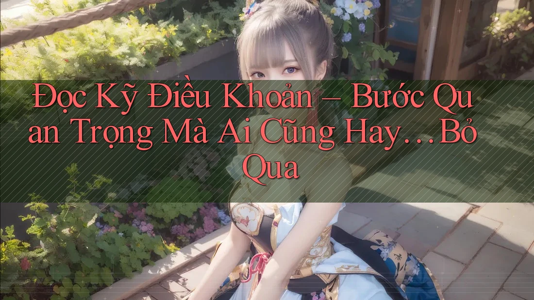 Đọc Kỹ Điều Khoản – Bước Quan Trọng Mà Ai Cũng Hay… Bỏ Qua