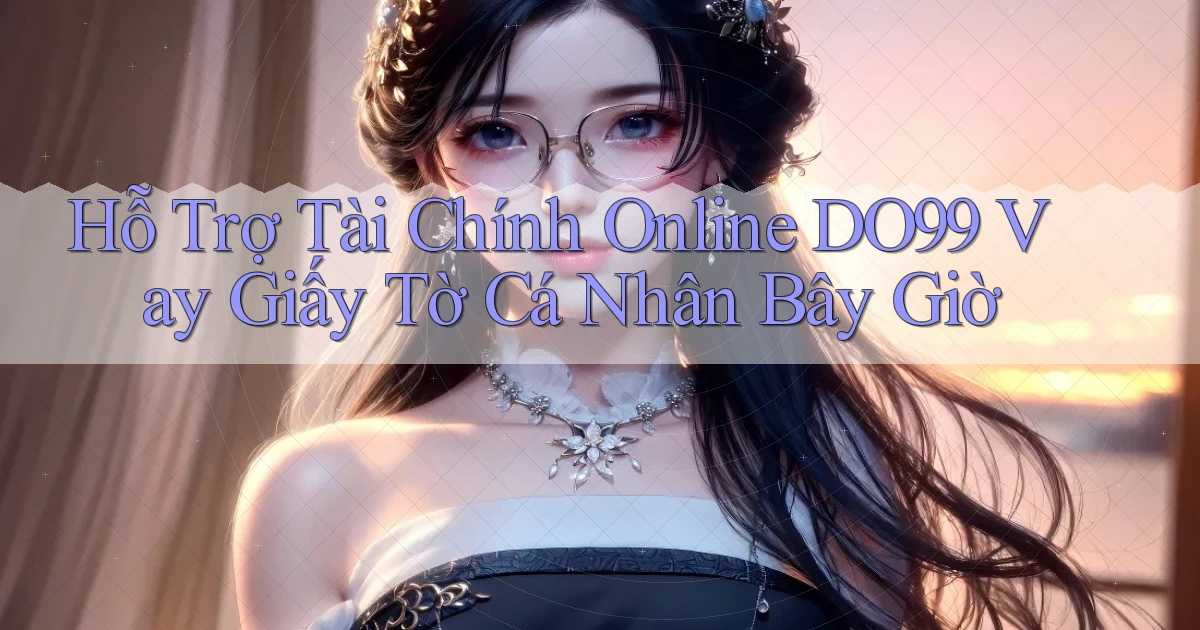 hỗ trợ tài chính online do99 vay giấy tờ cá nhân bây giờ
