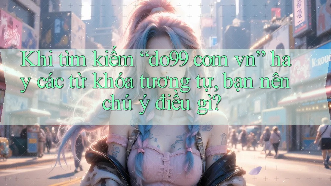 Khi tìm kiếm “do99 com vn” hay các từ khóa tương tự, bạn nên chú ý điều gì?