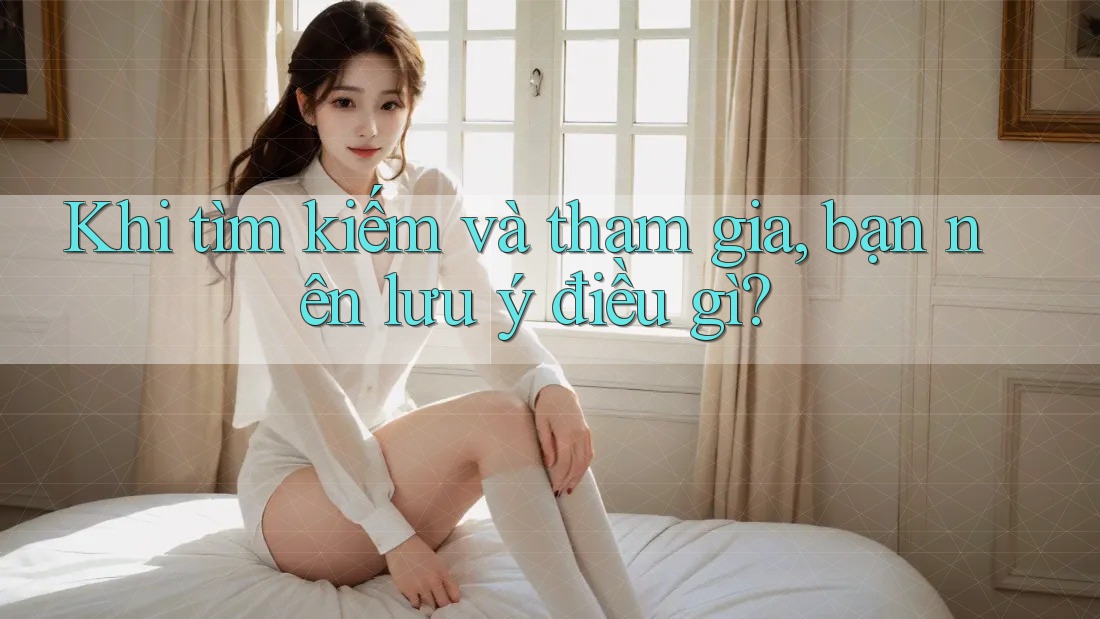 Khi tìm kiếm và tham gia, bạn nên lưu ý điều gì?