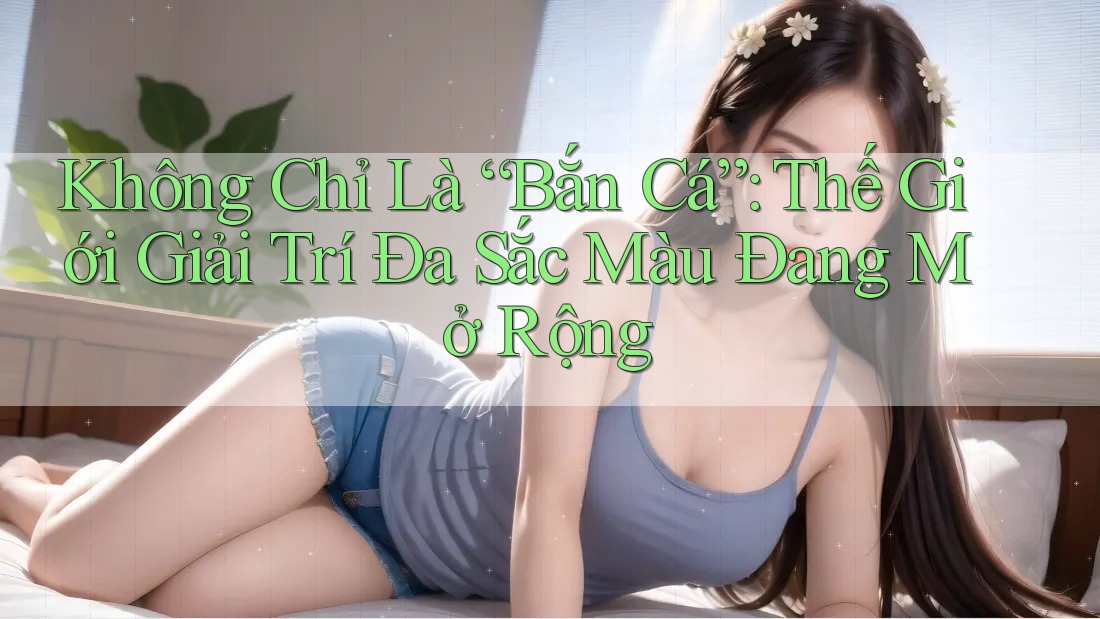 Không Chỉ Là “Bắn Cá”: Thế Giới Giải Trí Đa Sắc Màu Đang Mở Rộng