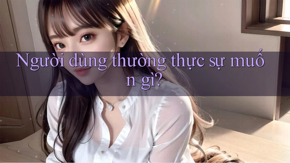 Người dùng thường thực sự muốn gì?