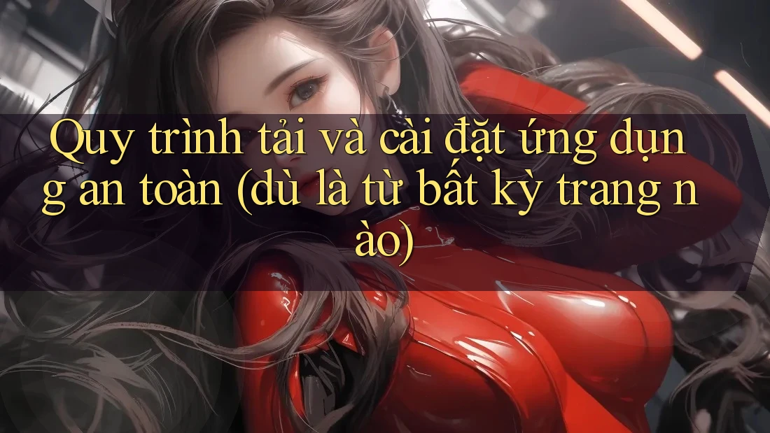 Quy trình tải và cài đặt ứng dụng an toàn (dù là từ bất kỳ trang nào)