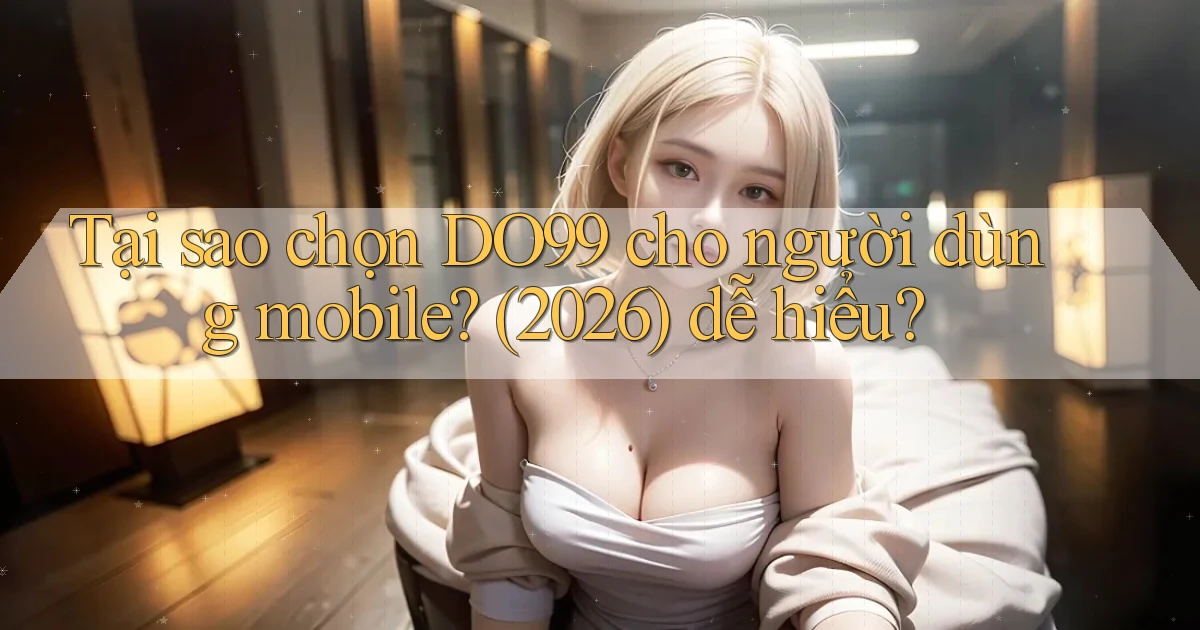 Tại sao chọn DO99 cho người dùng mobile (2026) dễ hiểu