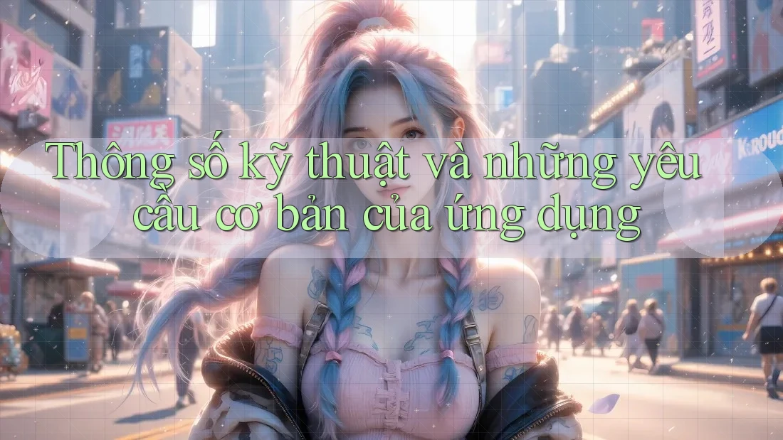 Thông số kỹ thuật và những yêu cầu cơ bản của ứng dụng