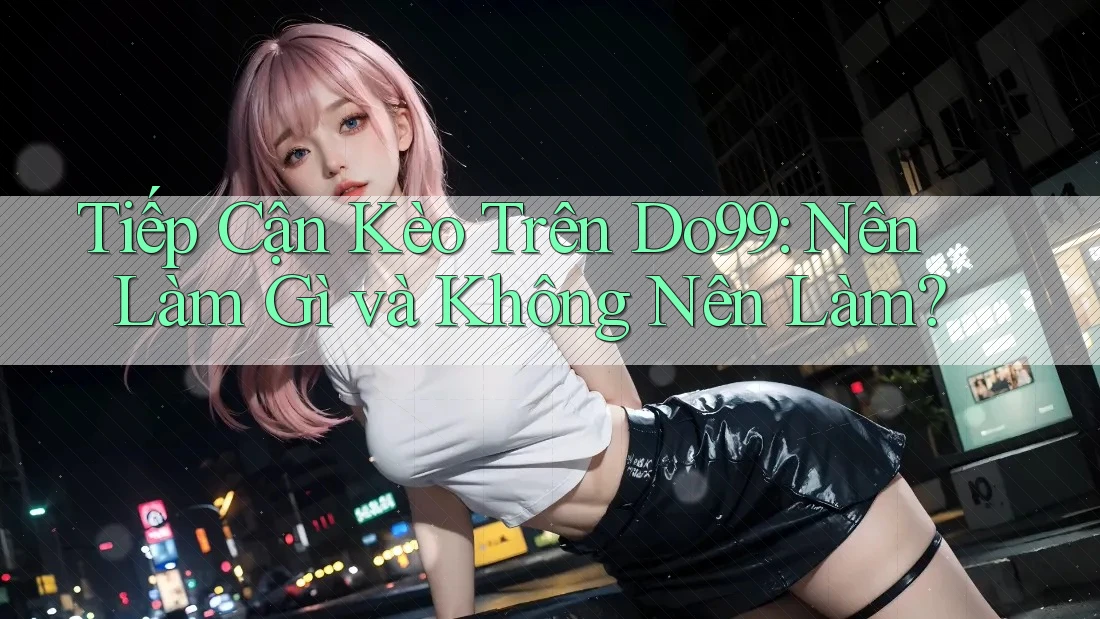 Tiếp Cận Kèo Trên Do99: Nên Làm Gì và Không Nên Làm?