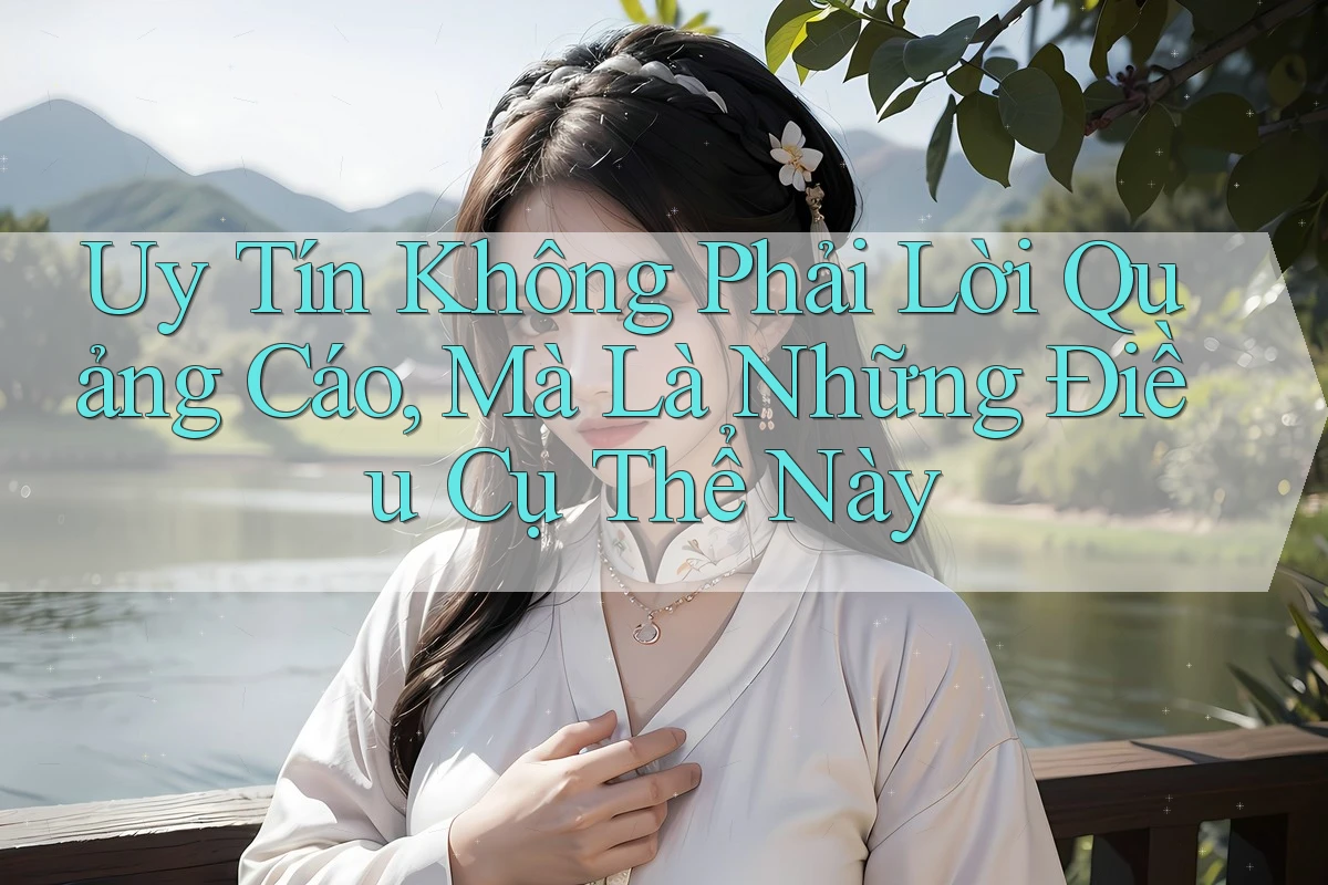 Uy Tín Không Phải Lời Quảng Cáo, Mà Là Những Điều Cụ Thể Này